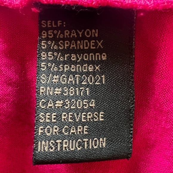 Lucca Couture top pink one shoulder medium - Picture 6 of 7